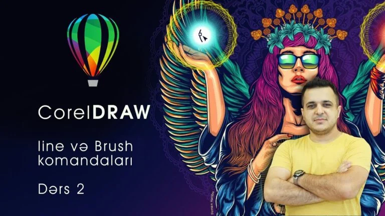 Coreldraw proqramında Line və Brush komandaları+ əlavə toolslar (Dərs 2)